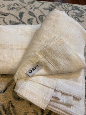 Quince White Sheers 48x84 (set of 2)